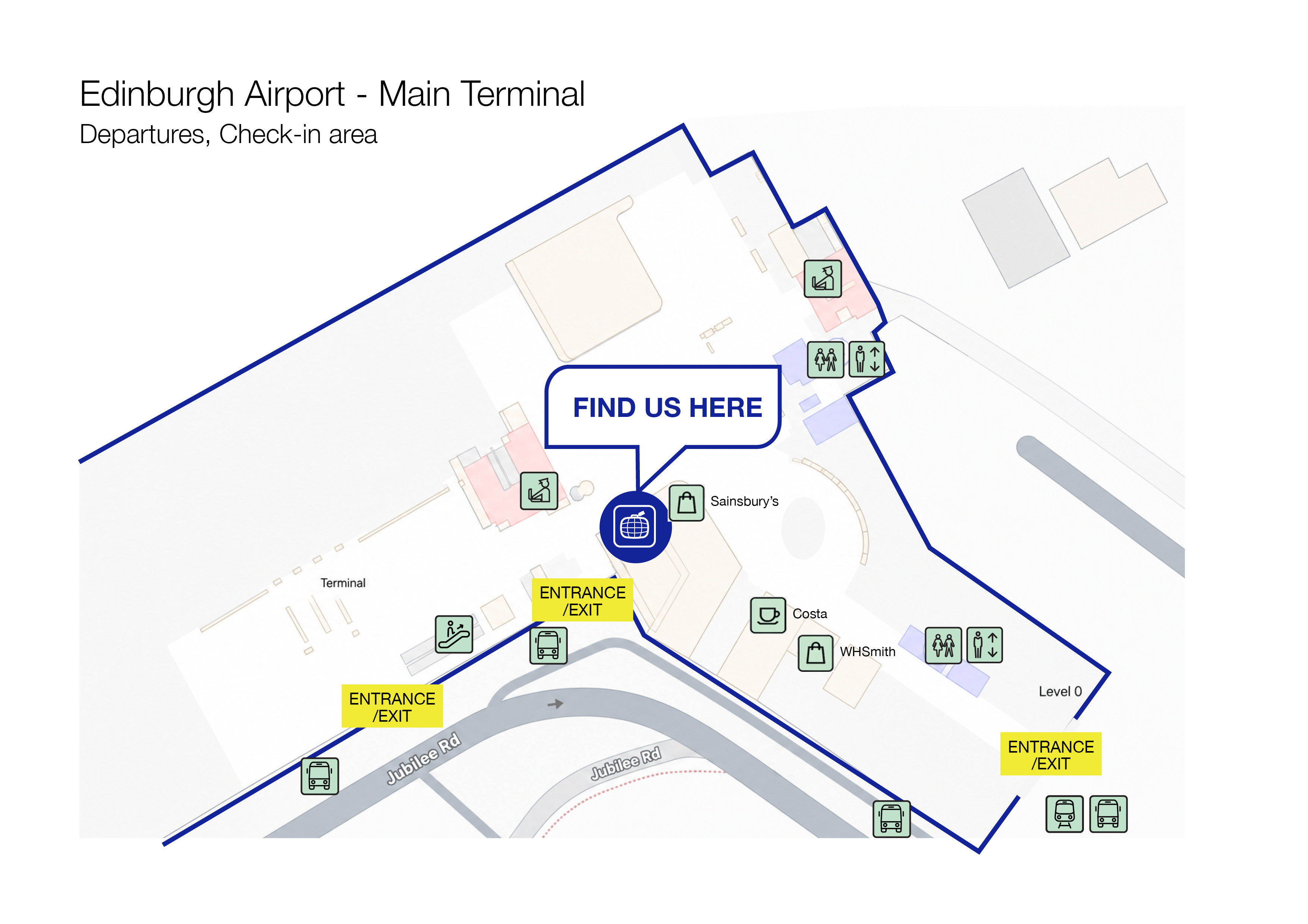 Edinburgh Airport Map